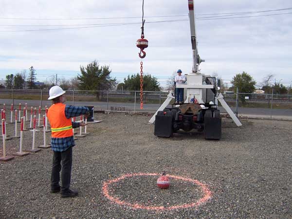 Crane Operator Receiving Hand Signals