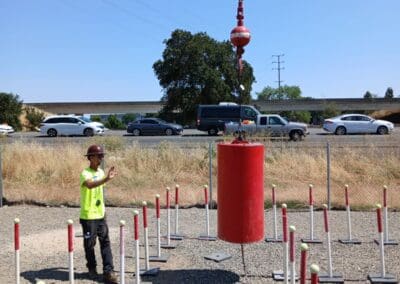 Crane Operator Certification Practical Exam Zig Zag Course - Hand Signals practiced as exam is taken