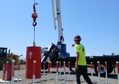 Crane Operator Certification Practical Exam Zig Zag Course - Hand Signals practiced as exam is taken (part 2)
