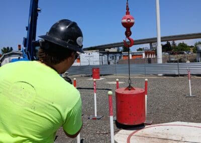 Crane Operator Certification Practical Exam Zig Zag Course - Hand Signals practiced as exam is taken (part 5)