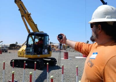 Crane Operator Certification Practical Exam Zig Zag Course - Hand Signals practiced as exam is taken (timer)